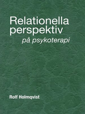 cover image of Relationella perspektiv på psykoterapi